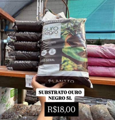 SUBSTRATO OURO NEGRO PEQUENO 5LITROS