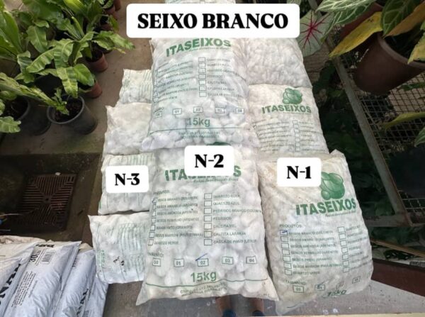 SEIXO BRANCO PACOTE COM 15 KILOS